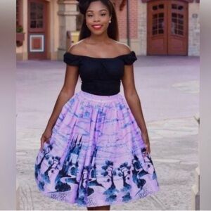 Pinup Couture Pink Castle Skirt -Retro-Disneybound- Size Medium - EUC